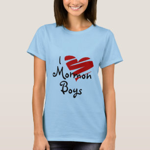 I Love Mormon Boys, lds, mormon, church, gift, T-Shirt