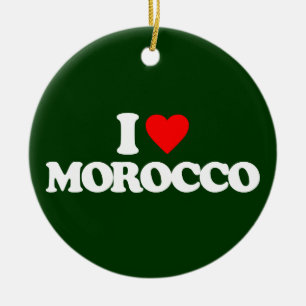 I LOVE MOROCCO CERAMIC ORNAMENT