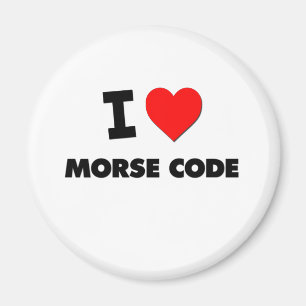 I Love Morse Code Magnet
