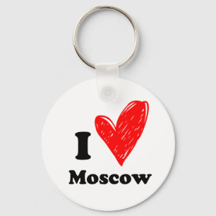 I love Moscow Keychain