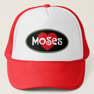 I LOVE MOSES TRUCKER HAT