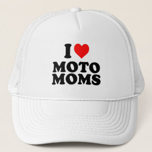 i love moto moms trucker hat
