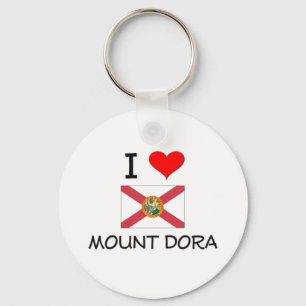 I Love MOUNT DORA Florida Keychain