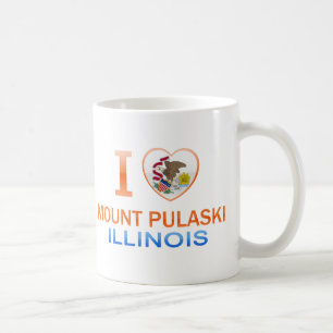 I Love Mount Pulaski, IL Coffee Mug