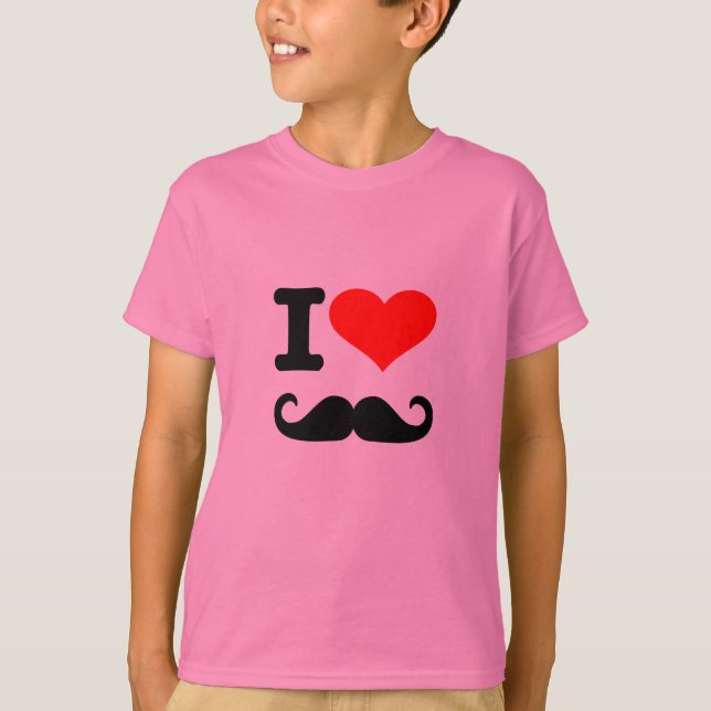I love moustache T-Shirt (Front)