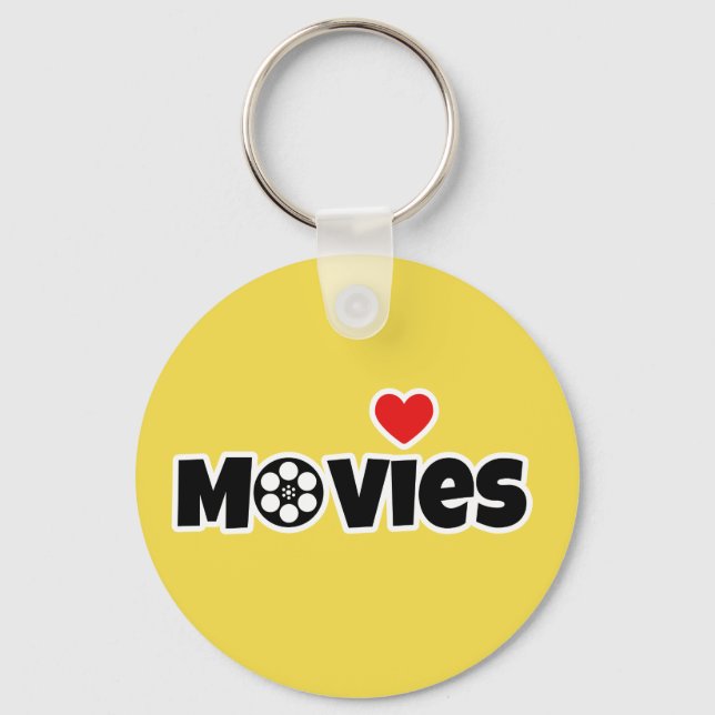 I love Movies Keychain (Front)
