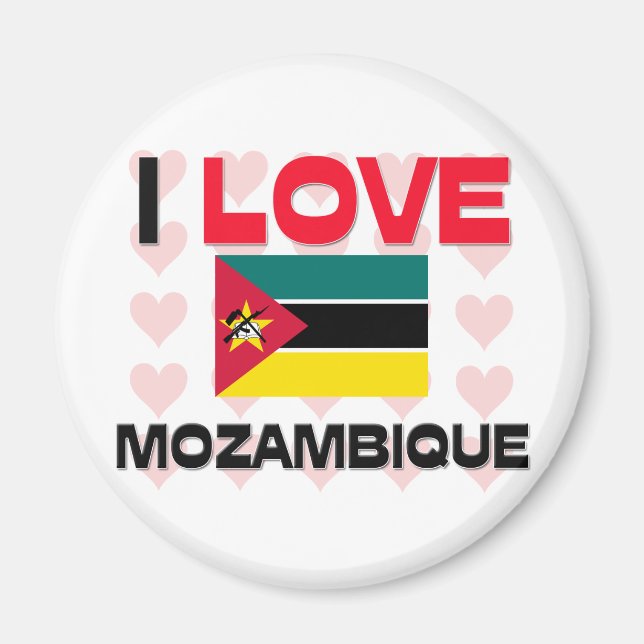 I Love Mozambique Magnet (Front)
