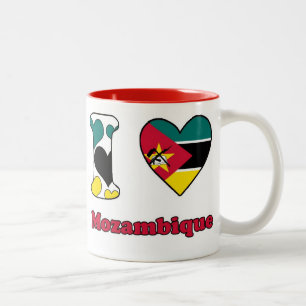 I love Mozambique Two-Tone Coffee Mug