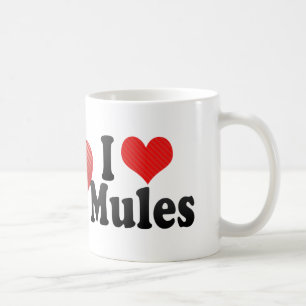 I Love Mules Coffee Mug