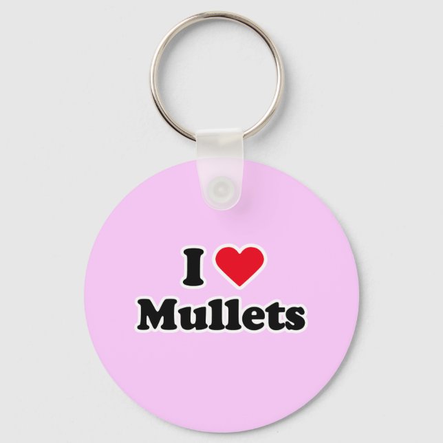 I love mullets keychain (Front)