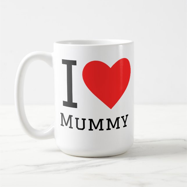 I love mummy  coffee mug (Left)