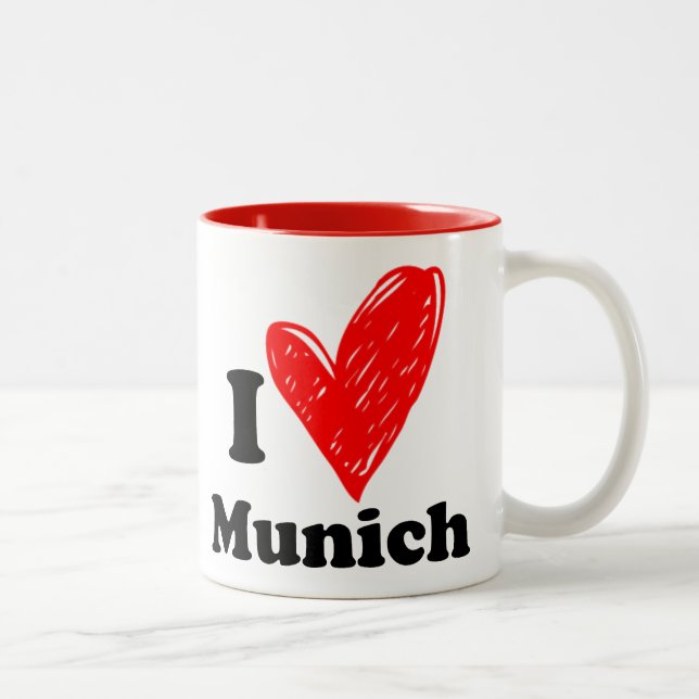 I love Munich Two-Tone Coffee Mug (Right)