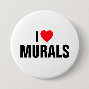 I Love Murals™ Button (Customize It!)