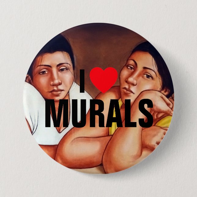 I Love Murals™  Button (Customize It!) (Front)