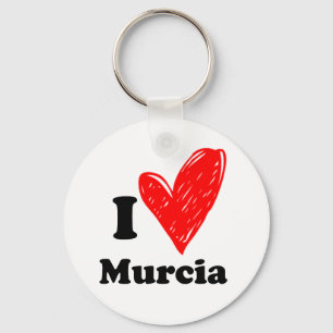 I Love Murcia Keychain