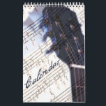 I Love Music - Calendar Small<br><div class="desc">Lovely elegant calender with notefield inlay!</div>