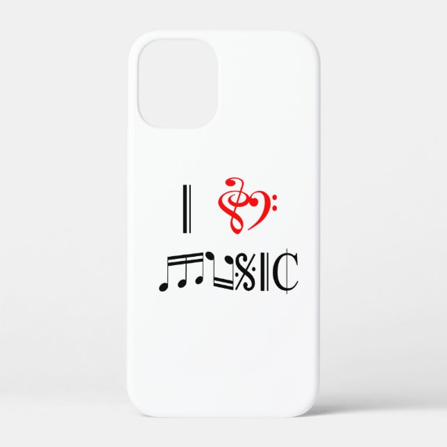 I Love Music Case-Mate iPhone Case (Back)