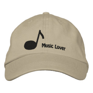 I love Music Embroidered Cap