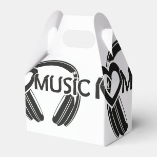 I love music headphones favor box