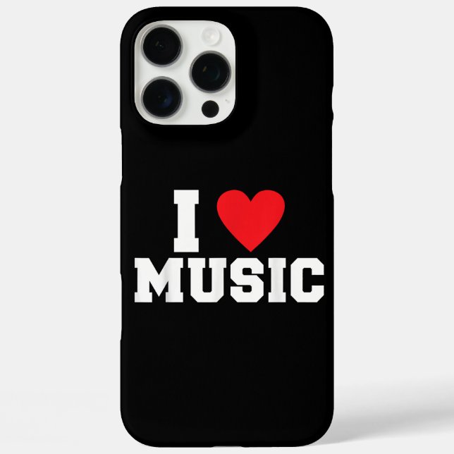 I love Music Lover Case-Mate iPhone Case (Back)