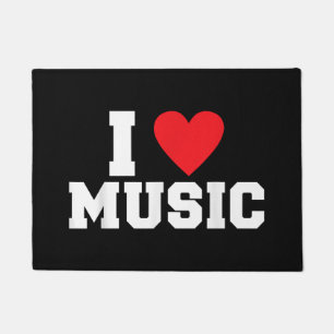 I love Music Lover Doormat