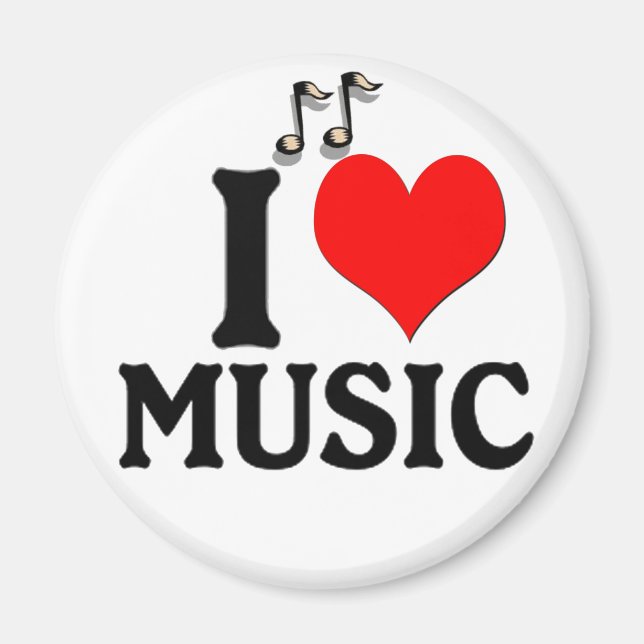 I Love Music Magnet (Front)
