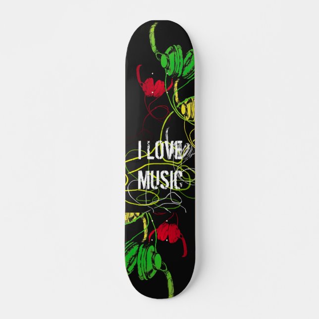 I Love Music skateboard 2 (SK1632) (Front)