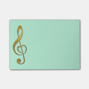 I love music sticky notes pad