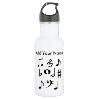 "I Love Music" Water Bottle