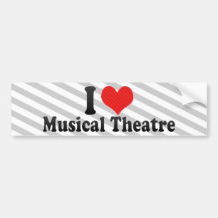 I Love Musical Theatre Bumper Sticker