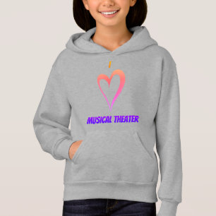 I Love Musical Theatre- Kids Pullover Hoodie
