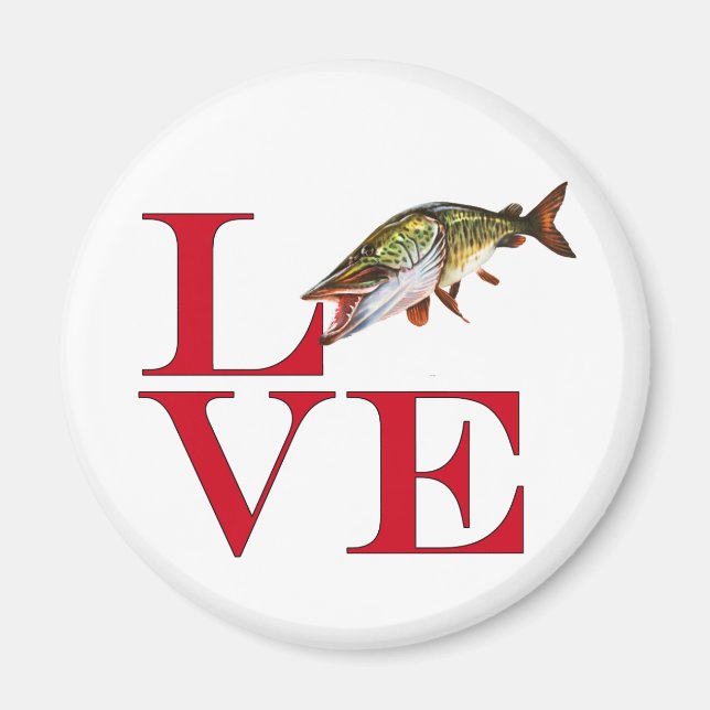 I Love Muskie Magnet (Front)