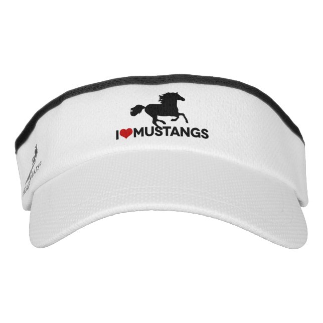 I Love Mustangs - Visor (Front)