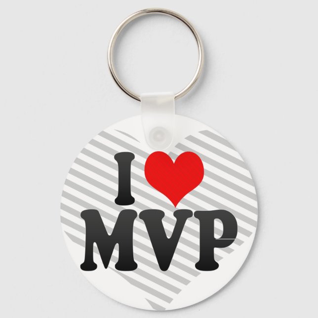I love MVP Keychain (Front)