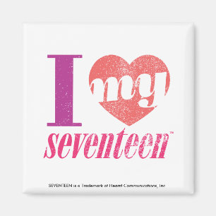 I Love My 17 Pink Magnet