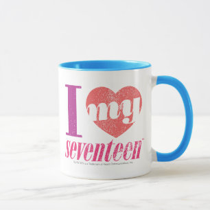 I Love My 17 Pink Mug