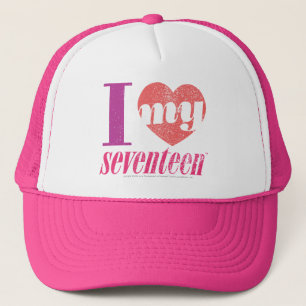 I Love My 17 Pink Trucker Hat