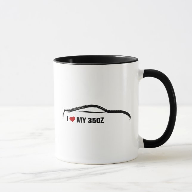 I Love My 350Z Mug (Right)