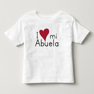 I love my abuela toddler t-shirt