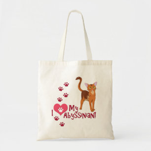 I Love My Abyssinian! Tote Bag