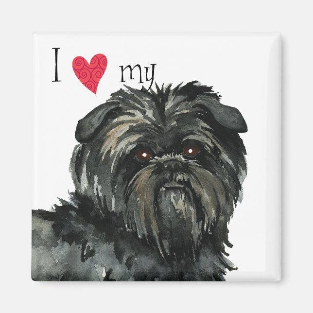 I Love my Affenpinscher Magnet (Front)