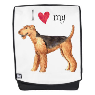I Love my Airedale Backpack