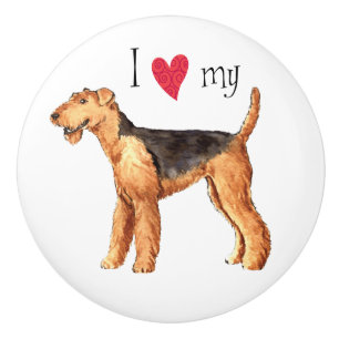 I love my Airedale Ceramic Knob