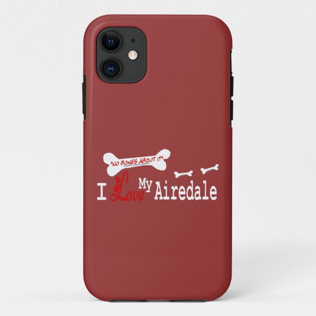 I Love My Airedale Terrier Case-Mate iPhone Case (Back)
