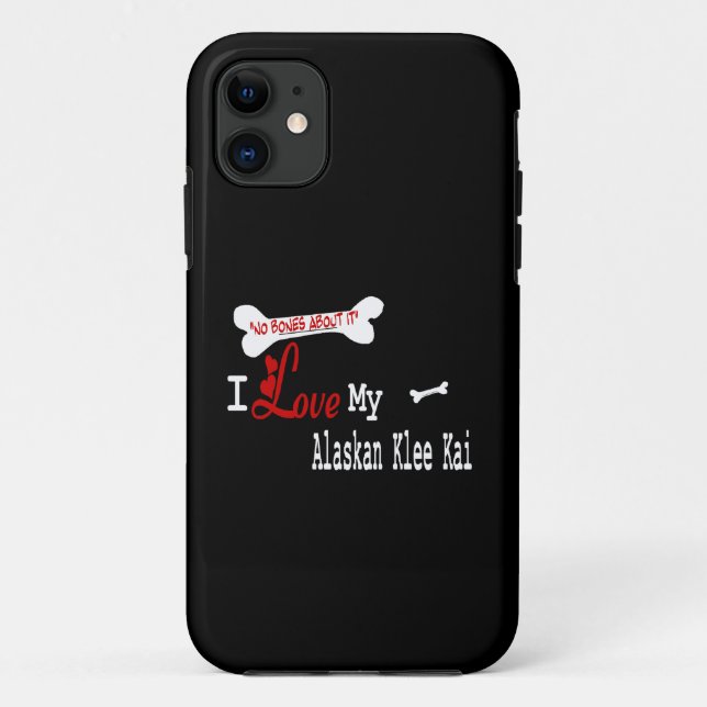 I Love My Alaskan Klee Kai Case-Mate iPhone Case (Back)