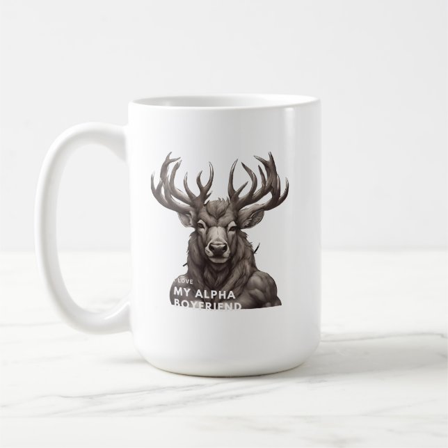   I Love My Alpha Boyfriend Coffee Mug (Left)