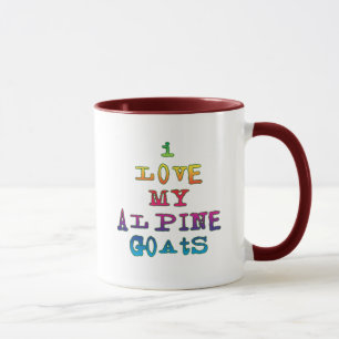 I Love My Alpine Goats Mug