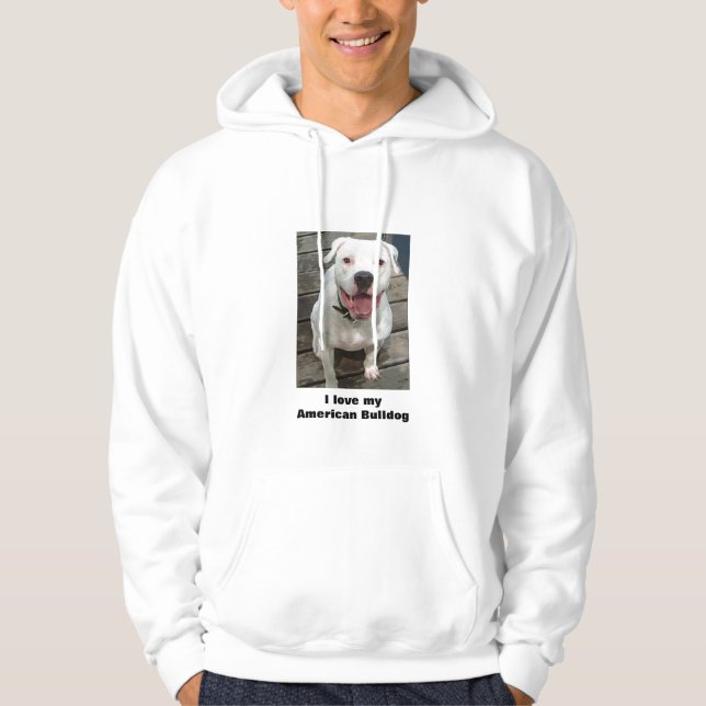I love My American Bulldog Hoodie (Front)