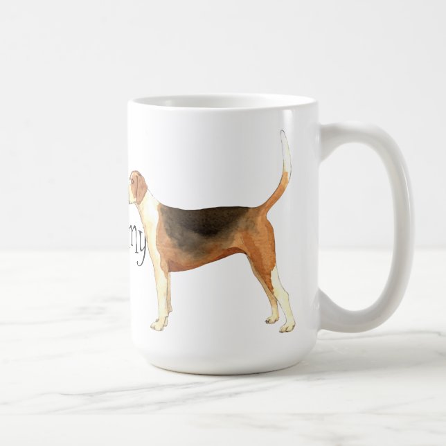 I Love my American Foxhound Coffee Mug (Right)