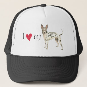 I Love my American Hairless Terrier Trucker Hat